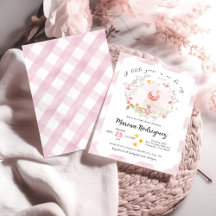 Eine kleine Gans ist auf dem Weg Babydusche laden