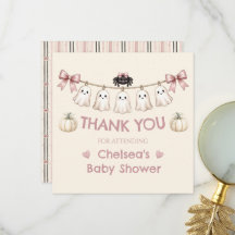 Eine kleine Geist ist fast fällig Baby Shower Dank
