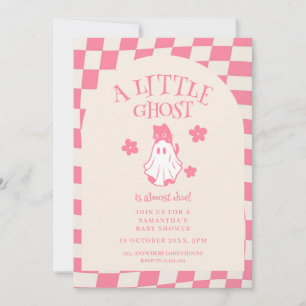 Eine kleine Geister-Retro-Halloween-Baby-Party  Einladung