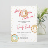 Eine kleine goldene Dusche für ein Baby Einladung (Stehend Vorderseite)