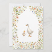 Eine kleine Gosling Boho Babydusche Einladung (Rückseite)