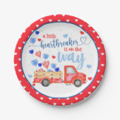 Eine kleine HeartBreaker-Babydusche Pappteller (Vorderseite)