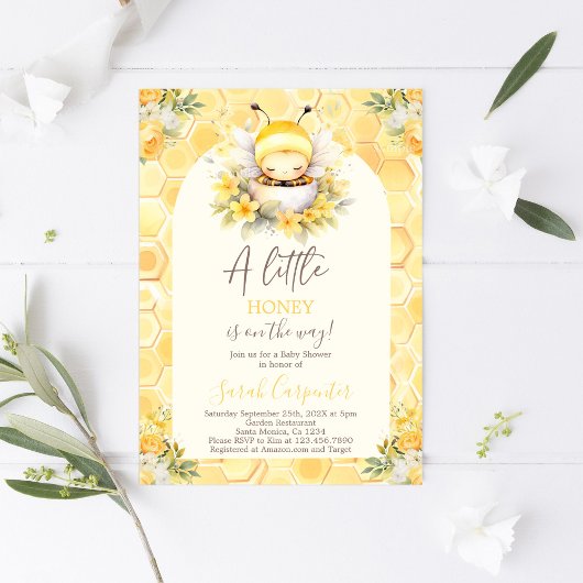 Eine kleine Honey Baby Dusche Einladung