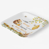 Eine kleine Honey Bee Baby Dusche Pappteller (Gewinkelt)