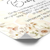 Eine kleine Honey Bee Baby Dusche sagt nicht Baby Poster (Ecke)