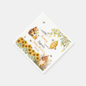 Eine kleine Honey Bee Baby Dusche Serviette (Ecke)