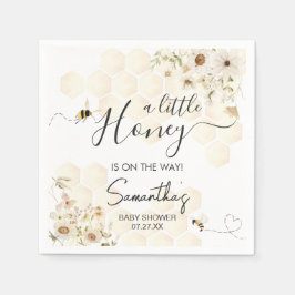 Eine kleine Honey Bee Baby Dusche Serviette