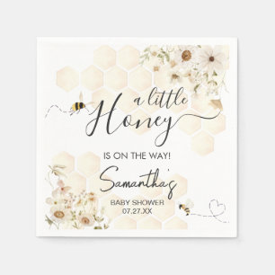 Eine kleine Honey Bee Baby Dusche Serviette