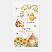 Eine kleine Honey Bee Baby Dusche Serviette (Vorderseite)