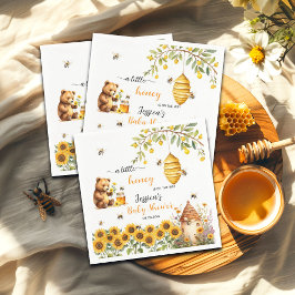 Eine kleine Honey Bee Baby Dusche Serviette