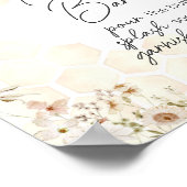 Eine kleine Honey Bee Baby Duschkabine Poster (Ecke)