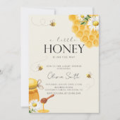 Eine kleine Honey Bee Honeycomb Babydusche Einladung (Vorderseite)