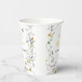 Eine kleine Honey Bee Wildblume Babydusche Pappbecher (Links)