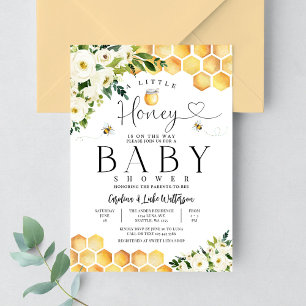 Eine kleine Honig Biene Baby Shower Einladung