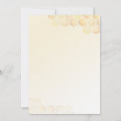 Eine kleine Honig-Sonnenblumendusche Einladung (Rückseite)