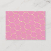 Eine kleine Honigdusche schätzt die Honeycombs Begleitkarte (Rückseite)