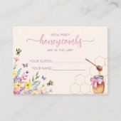 Eine kleine Honigdusche schätzt die Honeycombs Begleitkarte (Vorderseite)