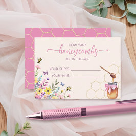 Eine kleine Honigdusche schätzt die Honeycombs Begleitkarte