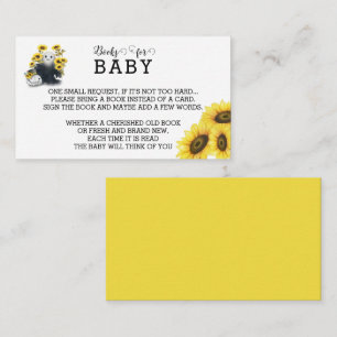 Eine kleine Huch-October-Babybuch-Bestellkarte Begleitkarte