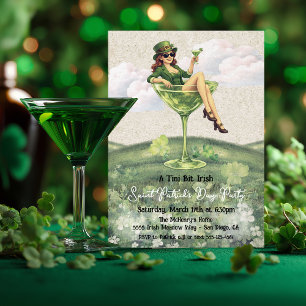 Eine kleine irische Leprechaun-Cocktailparty Einladung
