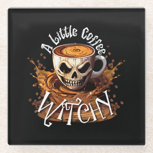 Eine kleine Kaffeekwitsche Glasuntersetzer (Vorderseite)