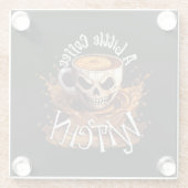 Eine kleine Kaffeekwitsche Glasuntersetzer (Rückseite)