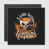 Eine kleine Kaffeekwitsche Magnetkarte (Vorne/Hinten)