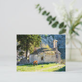 Eine kleine Kirche im Gebirge von Montenegro Postkarte (Stehend Vorderseite)