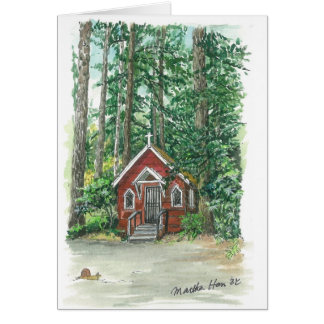 Eine kleine Kirche im Holz