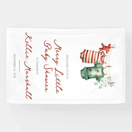 Eine kleine kleine Babydusche, Baby-Kleidung - Wil Banner (Horizontal)