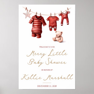 Eine kleine kleine Babydusche, Baby-Kleidung - Wil Poster
