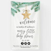 Eine kleine kleine Babydusche. Banner (Vertikal)