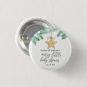 Eine kleine kleine Babydusche Button (Vorne & Hinten)