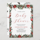 Eine kleine kleine Babydusche Einladung (Vorne/Hinten)