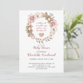 Eine kleine Kleinigkeit ist auf dem Weg zur Einlad Einladung (Stehend Vorderseite)