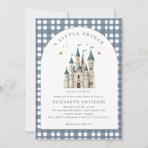 Eine kleine königliche Burg Baby Shower für einen  Einladung