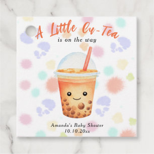 Eine kleine Kupfer-Tea-Blase Tea-Babydusche Geschenkanhänger