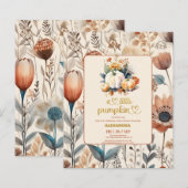 Eine kleine Kürbis-Babydusche (Vorne/Hinten)