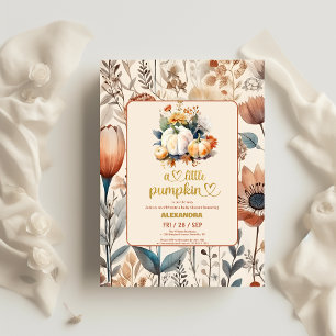 Eine kleine Kürbis-Babydusche Flyer