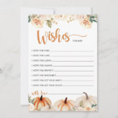 Eine kleine Kürbis-Babydusche wünscht sich eine Ba Einladung (Vorderseite)