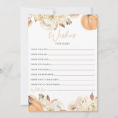 Eine kleine Kürbis-Babydusche wünscht sich eine Ba Einladung (Vorderseite)