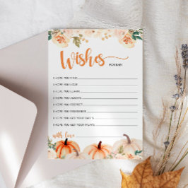 Eine kleine Kürbis-Babydusche wünscht sich eine Ba Einladung