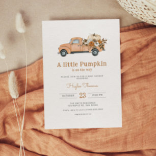 Eine kleine Kürbis-Boho-Baby-Party Einladung
