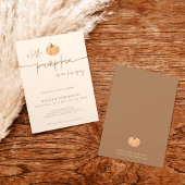 Eine kleine Kürbis-Fall-Babydusche, Baby-Dusche Einladung