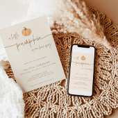 Eine kleine Kürbis-Fall-Babydusche, Baby-Dusche Einladung