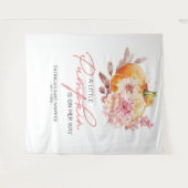 Eine kleine Kürbis-Fall-Babydusche Wandteppich (Vorderseite (Horizontal))