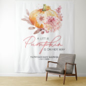 Eine kleine Kürbis-Fall-Babydusche Wandteppich (Beispiel)