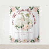 Eine kleine Kürbis-Fall-Babydusche Wandteppich (Vorderseite)