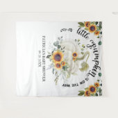 Eine kleine Kürbis-Fall-Babydusche Wandteppich (Vorderseite (Horizontal))