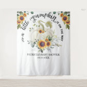 Eine kleine Kürbis-Fall-Babydusche Wandteppich (Vorderseite)